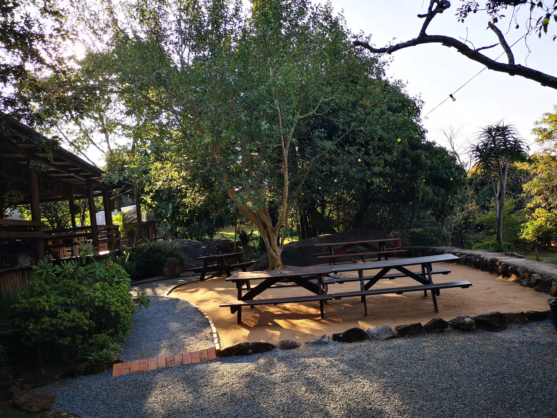 Lidwala Lodge's patio